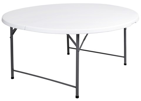 Stół cateringowy składany BATLEY 150 cm biały