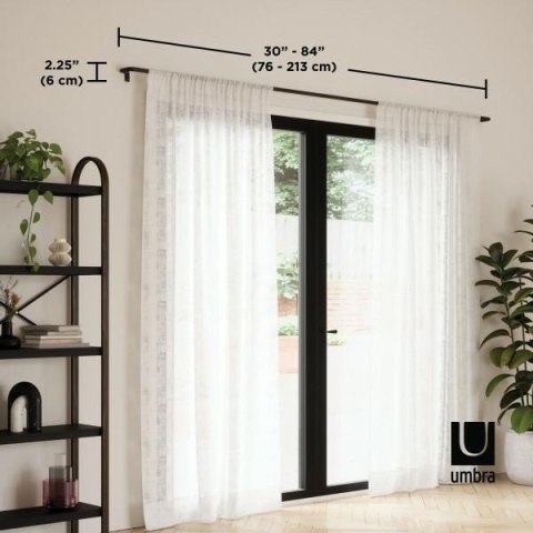 UMBRA karnisz TWILIGHT 76 - 213 cm czarny mat UMBRA karnisz TWILIGHT 76 - 213 cm czarny mat
