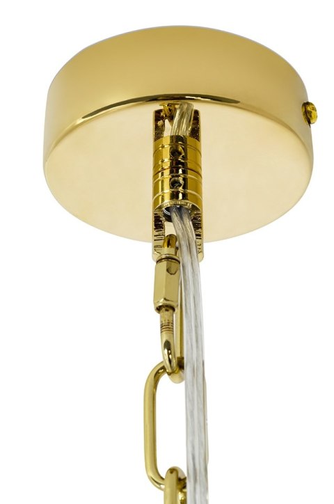 Lampa wisząca MURANO S złota - szkło, metal Lampa wisząca MURANO S złota - szkło, metal