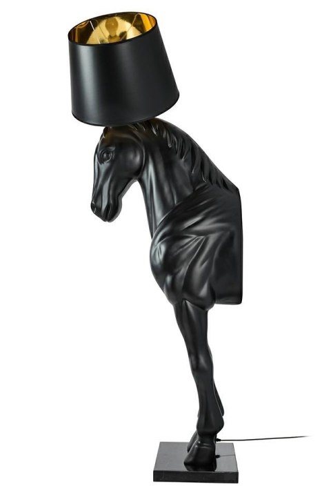 MOOSEE lampa podłogowa KOŃ HORSE STAND M czarna - włókno szklane