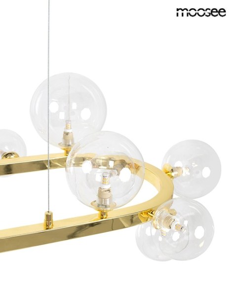 MOOSEE lampa wisząca ALURE OVAL 120 złota MOOSEE lampa wisząca ALURE OVAL 120 złota