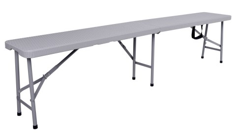 Składana ławka cateringowa RATTAN 180 cm szara Składana ławka cateringowa RATTAN 180 cm szara