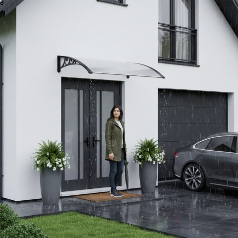 Daszek plastikowy Beno 80x150cm czarny