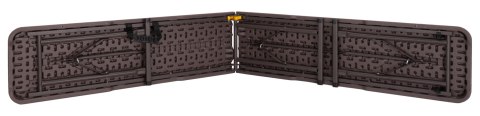 Zestaw cateringowy Woodland Brown stół + 2 ławki