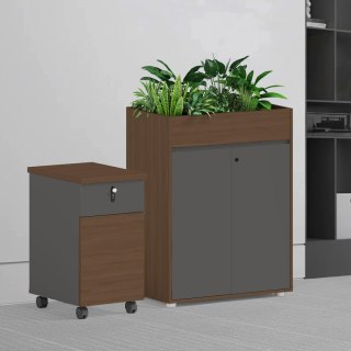 Angel Kwietnik biurowy z szafką Loft Work Dark 80cm ANGEL