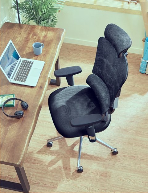 Fotel ergonomiczny ANGEL biurowy obrotowy Dakota 2.0 Grafitowy ANGEL