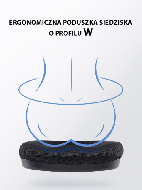 Fotel ergonomiczny ANGEL biurowy obrotowy jOkasta Szara ANGEL
