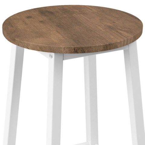 Krzesło barowe metalowe FLINT BIAŁY RUSTIC