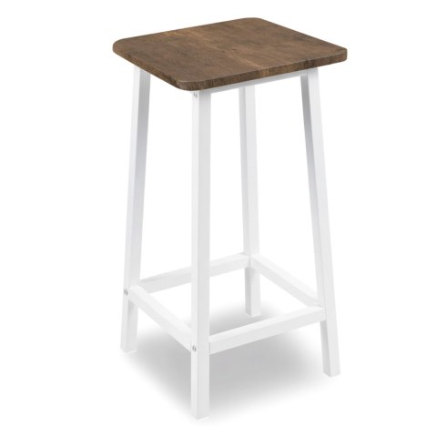 Krzesło barowe metalowe KENT BIAŁY RUSTIC