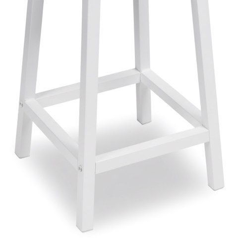 Krzesło barowe metalowe KENT BIAŁY RUSTIC