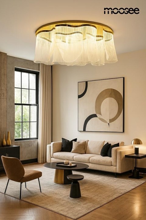 MOOSEE lampa sufitowa / plafon FIREFLY 180 złota