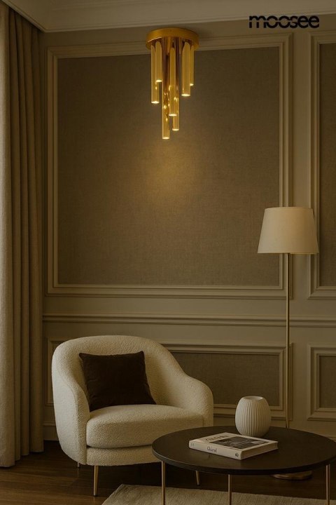 MOOSEE lampa sufitowa / plafon ORGANO 20 złota