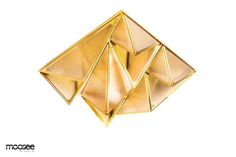 MOOSEE lampa sufitowa / plafon PYRAMIDS złota