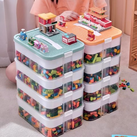 Pudełko na zabawki klocki LEGOS