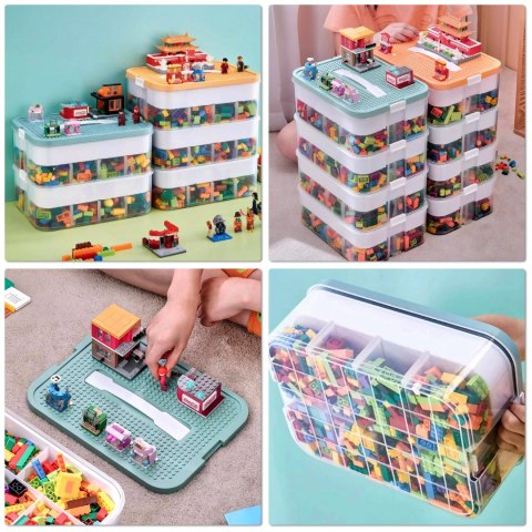 Pudełko na zabawki klocki LEGOS