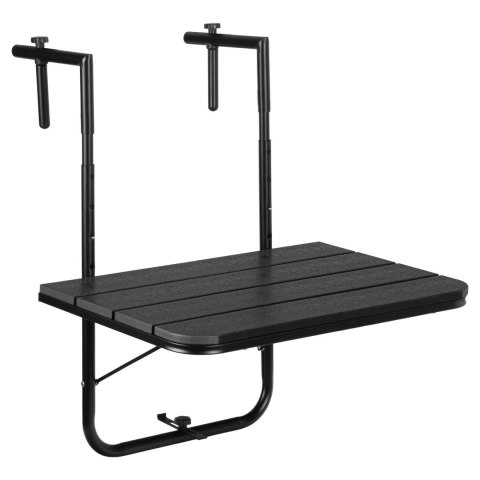 Stolik balkonowy składany ARETTO czarny