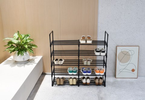 Szafka na buty regał ARON stojak półka wysoka wąska duża modułowa 10 poziomów