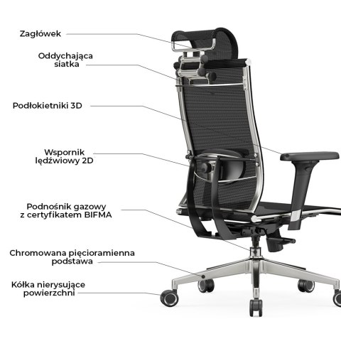 Fotel biurowy ergonomiczny ANGEL iO ANGEL
