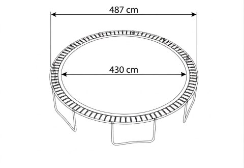 Mata batut do trampoliny 16 FT 487 cm JUMPI - Akcesoria do trampolin Jumpi