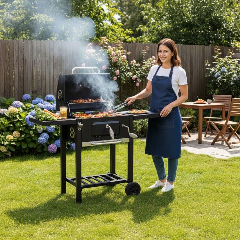 Grill węglowy ogrodowy CARBON czarny