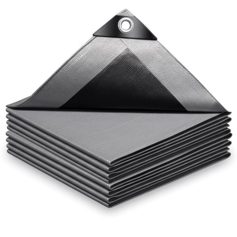 Plandeka 6x8m GRENTO srebrna 260GSM