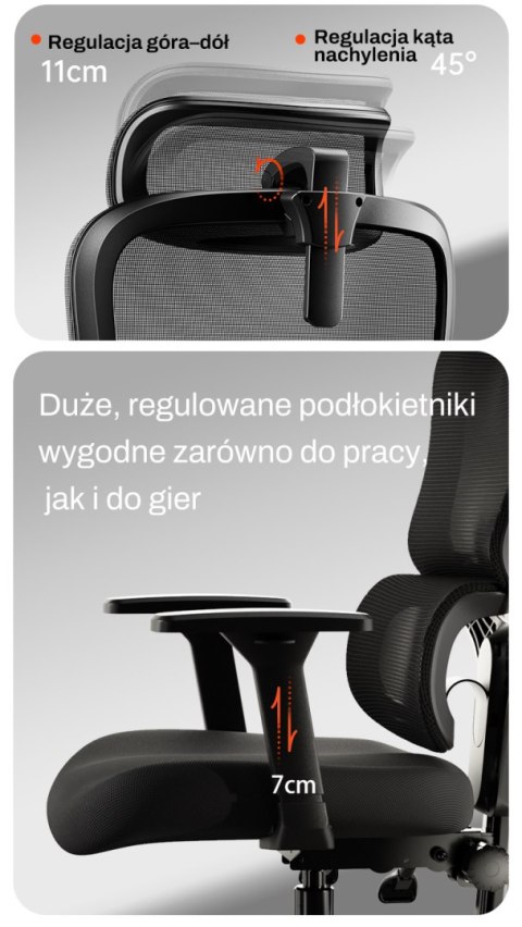 Fotel biurowy ergonomiczny ANGEL kreOn ANGEL