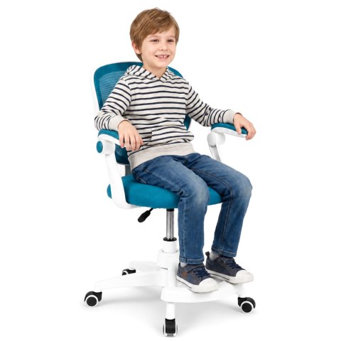 Fotel obrotowy na kółkach JUNIOR niebieski