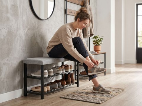 Półka ławka na buty VELA z siedziskiem