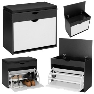 Szafka na buty HEDOR BLACK/WHITE