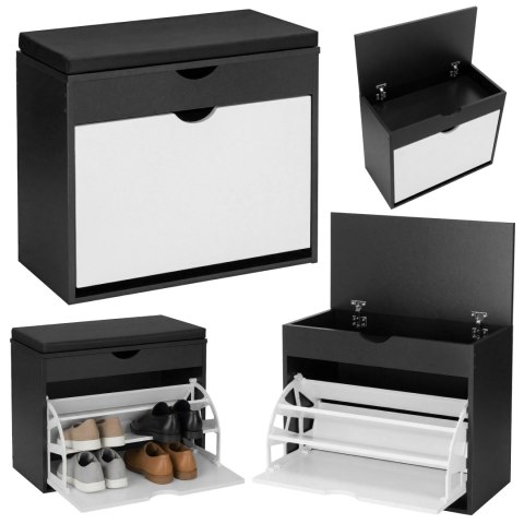 Szafka na buty HEDOR BLACK/WHITE