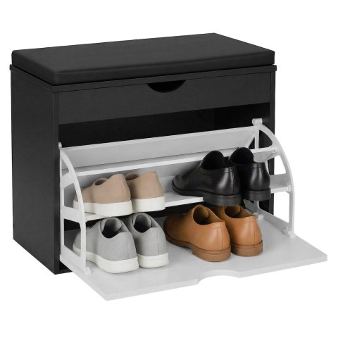 Szafka na buty HEDOR BLACK/WHITE