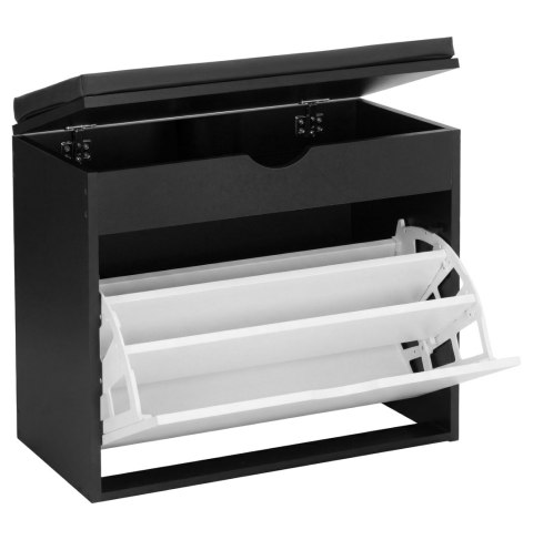 Szafka na buty HEDOR BLACK/WHITE