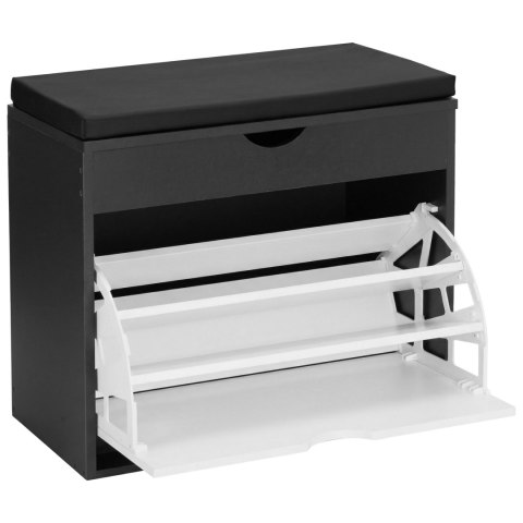 Szafka na buty HEDOR BLACK/WHITE