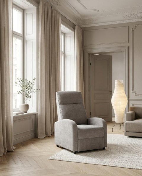 Fotel RELAX PREMIUM jasny szary