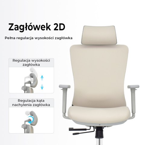 Fotel biurowy ergonomiczny ANGEL GelatO Szary ANGEL