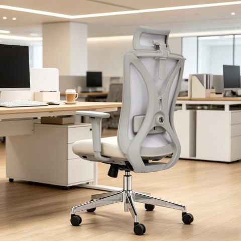 Fotel biurowy ergonomiczny ANGEL GelatO Szary ANGEL
