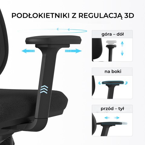 Fotel ergonomiczny ANGEL biurowy obrotowy Stelio Plus ANGEL