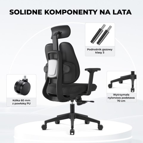 Fotel ergonomiczny ANGEL biurowy obrotowy Stelio Plus ANGEL