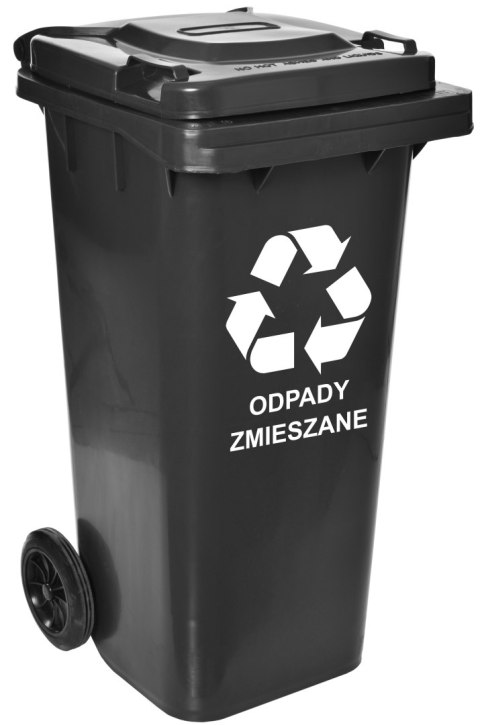 Komplet pojemników na odpady 120l żółty, zielony, czarny