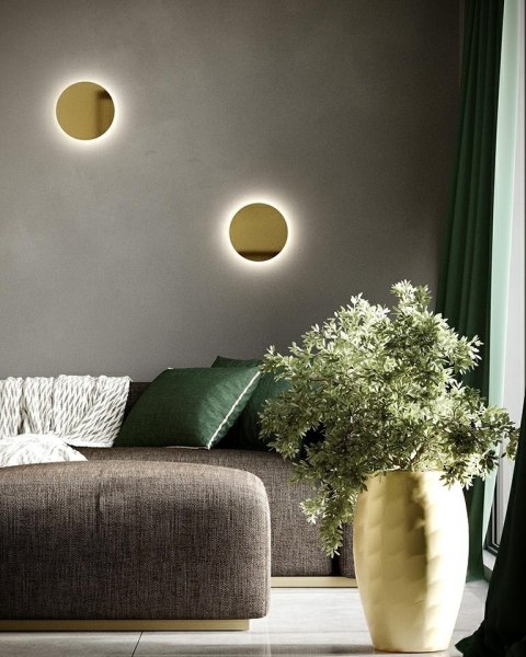 MOOSEE zestaw 2 lamp ściennych SHADOW SUN 25 złoty