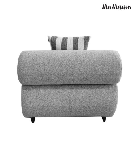 MaMaison sofa narożna ogrodowa ALEXANDER szara (poduszki i pokrowiec w zestawie)