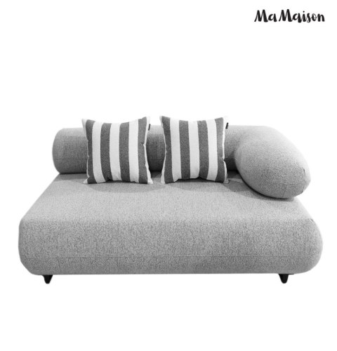 MaMaison sofa narożna ogrodowa ALEXANDER szara (poduszki i pokrowiec w zestawie)