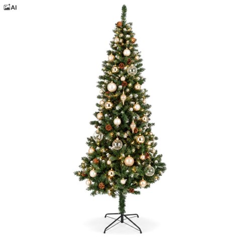 Choinka bożonarodzeniowa sztuczna z szyszkami Merry - 220 cm