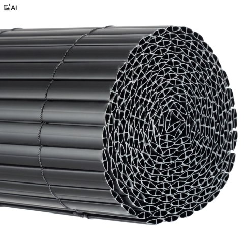 Osłona balkonowa mata PCV 100x500 cm BARU antracyt