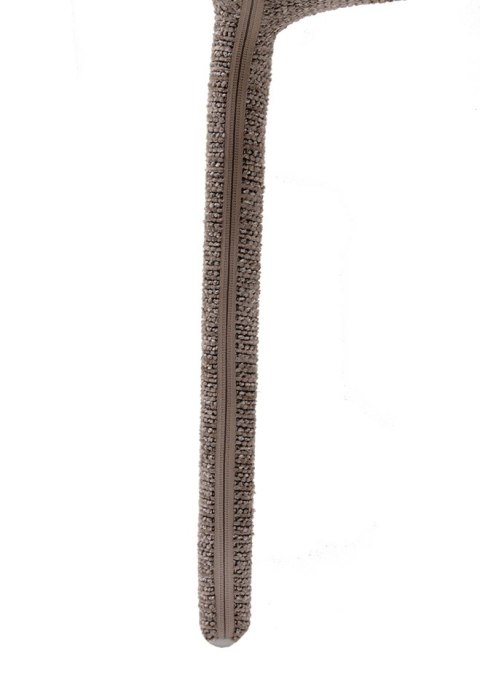 Zestaw 2 krzeseł ALYA brązowy / taupe