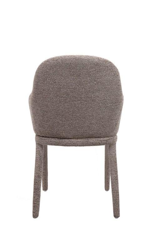 Zestaw 6 krzeseł AKIRA brązowy / taupe