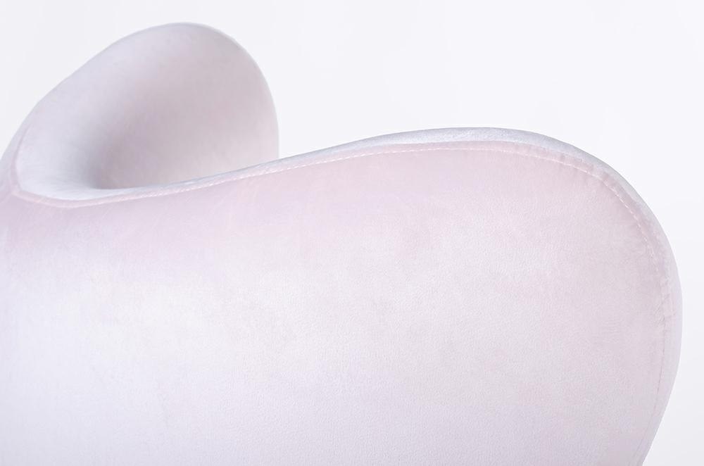 Fotel EGG SZEROKI VELVET jasny róż.30 - welur, podstawa stal Fotel EGG SZEROKI VELVET jasny róż.30 - welur, podstawa stal