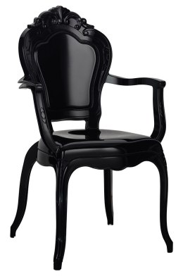 Krzesło KING ARM czarne - poliwęglan King Home
