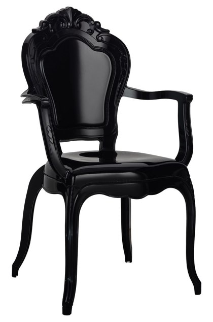 Krzesło QUEEN ARM czarne