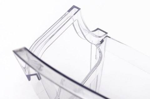 Krzesło Luis transparentne, z poliwęglanu